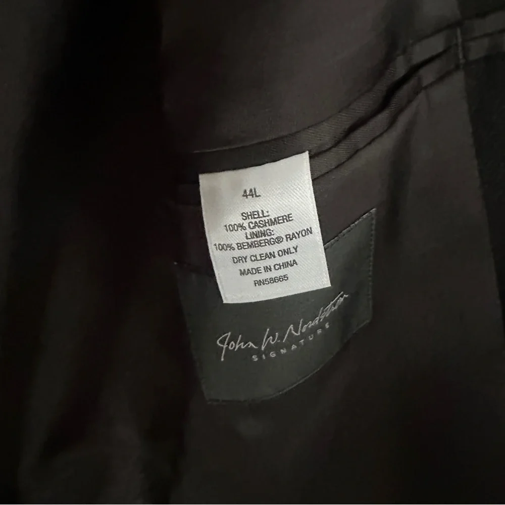 John W Nordstrom x Loro Piana jacket Cashmere 2 button Blazer size 44L 44 long